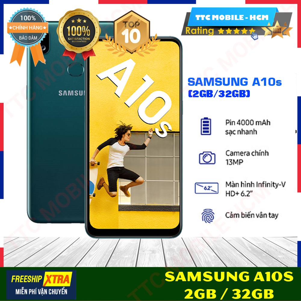 [Mới Nguyên Seal] Điện thoại Samsung Galaxy A10s (2GB/32GB) - Hàng Chính Hãng - Đã Kích Hoạt Bảo Hành Điện Tử