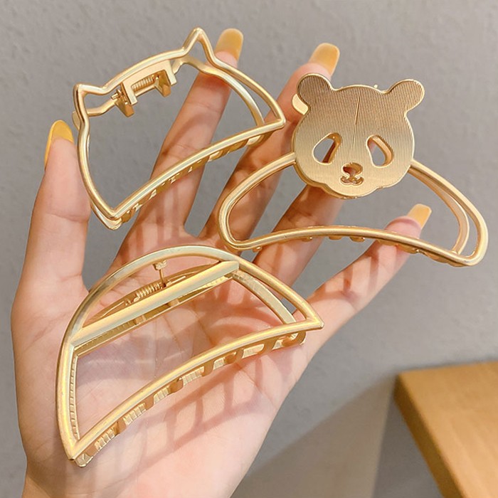 iF YOU Kẹp tóc kim loại kiểu bướm đính ngọc trai giả thời trang cho nữ