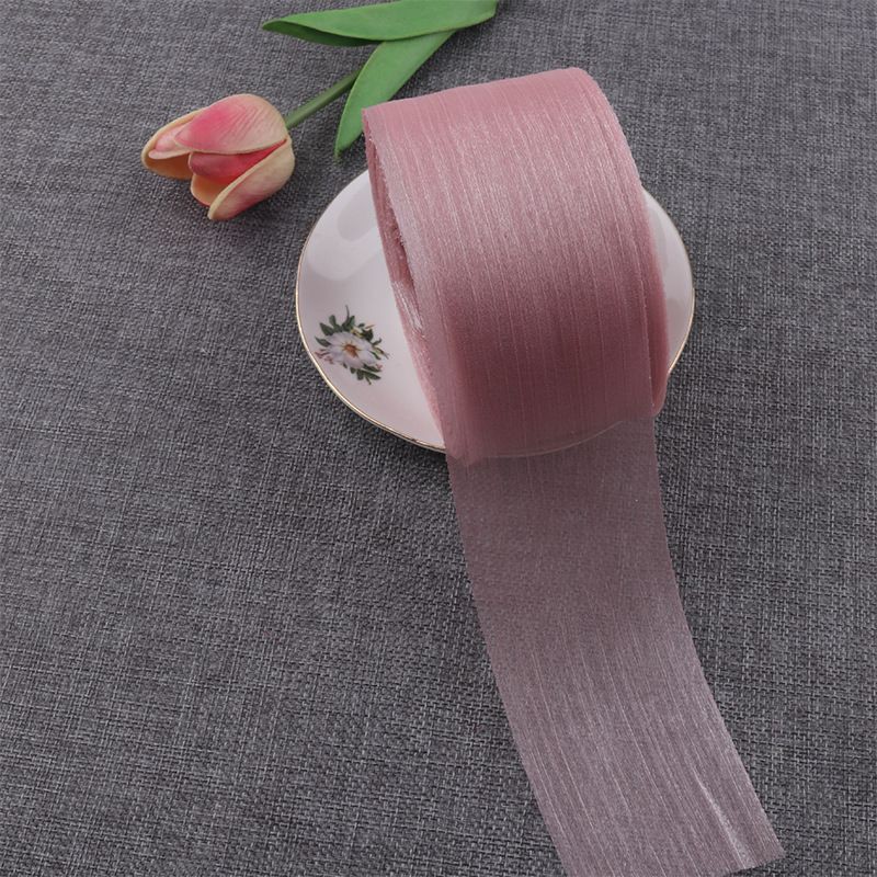 5 mét ruy băng voan tơ xước 60mm