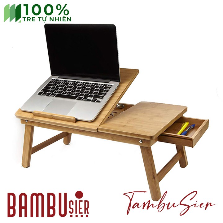 [BAMBOO] Bàn laptop gỗ tre đa năng – bàn kê laptop gấp gọn  100% tre tự nhiên cao cấp [TABLIX-01]