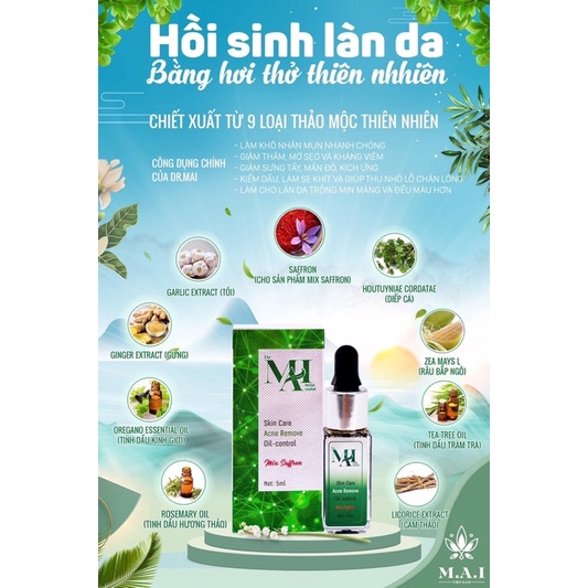 Dr Mai Mix Saffron [CHÍNH HÃNG] Sạch Mụn Thâm Dưỡng Da Trắng Sáng | BigBuy360 - bigbuy360.vn