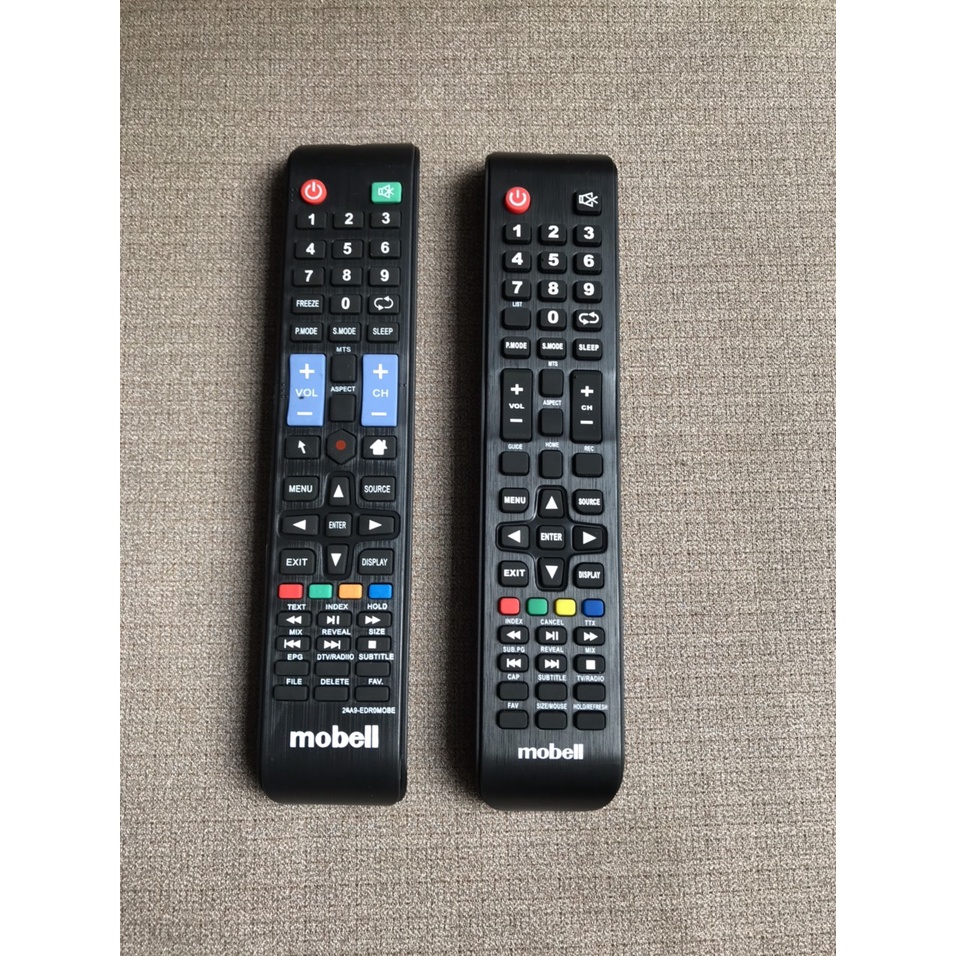 Điều khiển tivi mobell, Remote tivi mobell được chọn mẫu 40S600A,43S600A,32T600A,32T610A