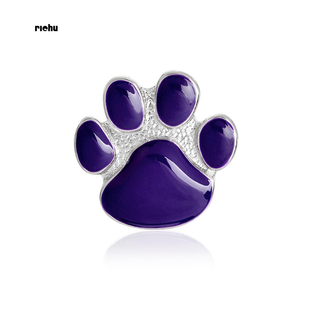 Huy Hiệu Cài Áo Hình Dấu Chân Chó Hoạt Hình Đáng Yêu