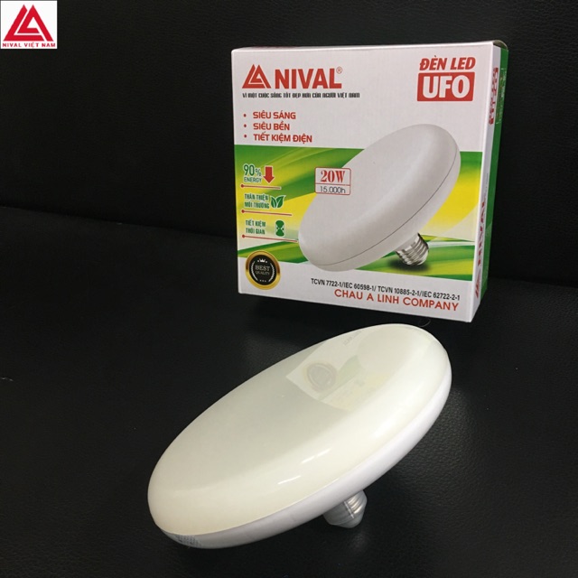 Đèn Led Nival UFO 30w loại tốt đui E27