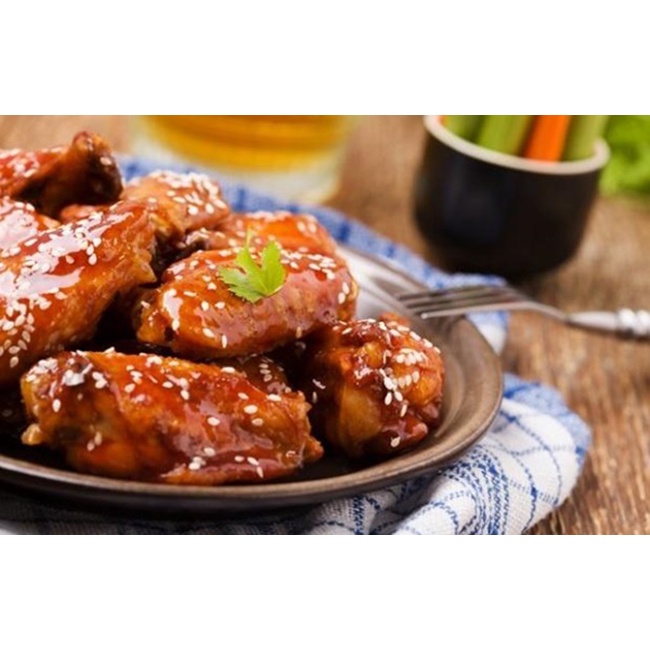 Cánh gà khúc giữa VIP 1kg đủ không mạ băng  3M FOOD GC