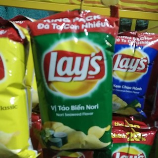 Snack Lay's khoai tây vị tảo biển Nori gói to 63g