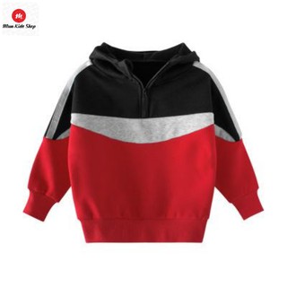 Áo khoác bé trai, áo nỉ bông dáng hooddie cho bé 2 tuổi đến 9 tuổi, hàng xuất khẩu Âu Mỹ