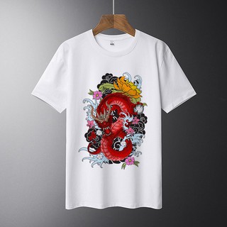 Áo thun áo phông không cổ nhiều mẫu Form đẹp chất đẹp - In hình Rồng Thiêng 7 viên ngọc rồng R1 - Album R