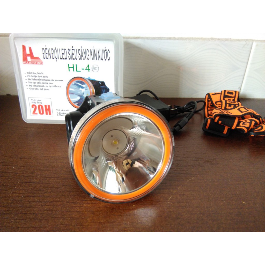 ĐÈN ĐỘI ĐẦU LED SIÊU SÁNG CHIẾU XA HL4 – LẶN NƯỚC SÂU 50M