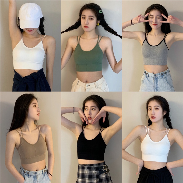 Áo Hai Dây Có Mút Đệm Ngực Thời Trang Quyến Rũ 48929