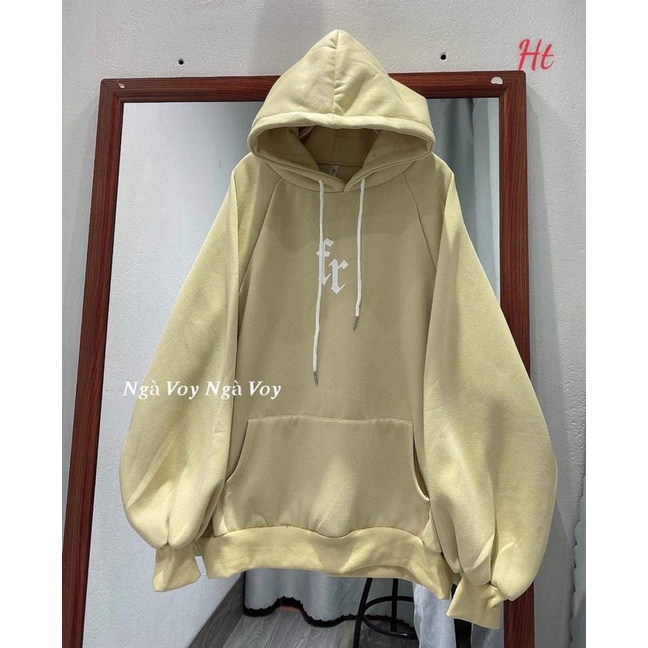 Áo hoodie Cotton chữ FR H2A