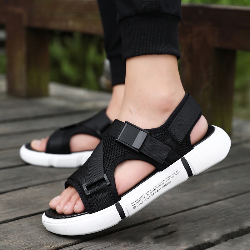 Dép quai ngang Nam, Sandal quai hậu đi học Dp24