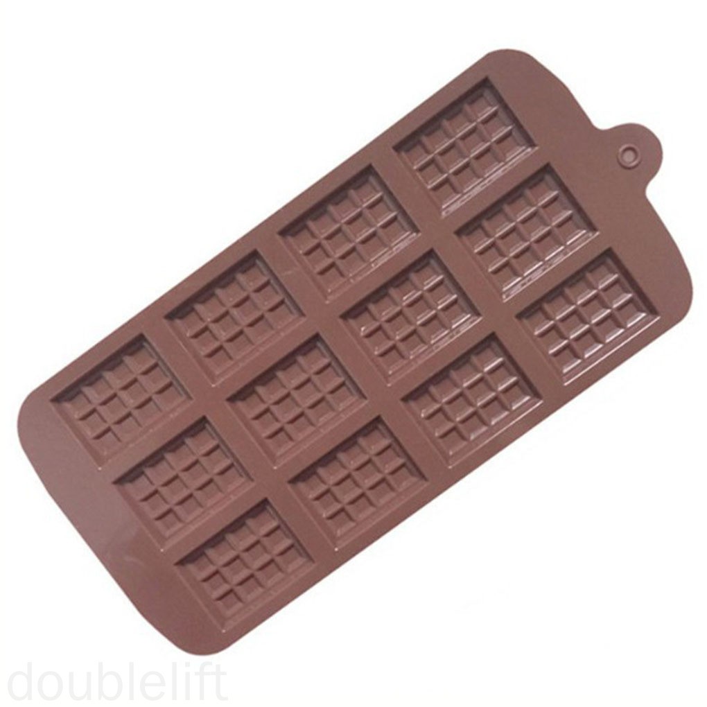 Khuôn silicone làm socola bánh waffle 12 ngăn tiện dụng