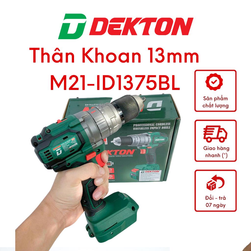 Máy Khoan Pin Dekton M21-ID1375BL - Khoan pin đầu cặp 13mm không chổi than - Chân Pin Phổ Thông