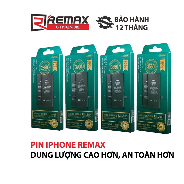 Pin Remax dung lượng cao cho các dòng điện thoại iP (ai-Phôn)