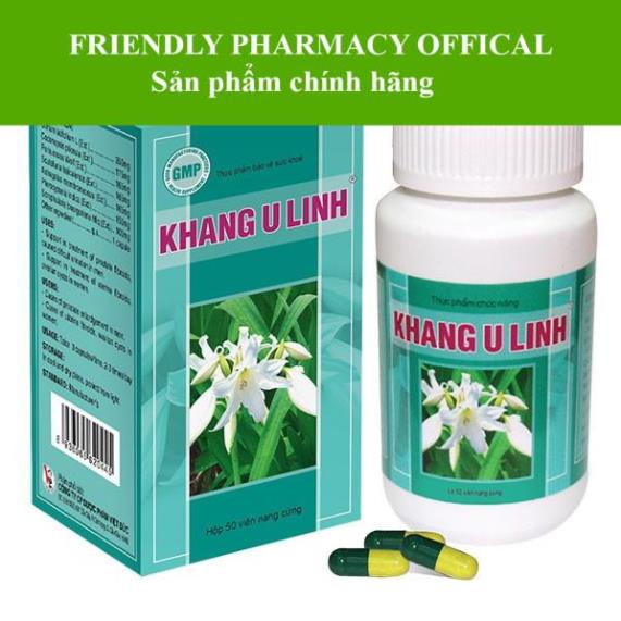 Khang U Linh – Hỗ trợ điều trị u xơ tử cung, u nang buồng trứng (Lọ 50 viên)