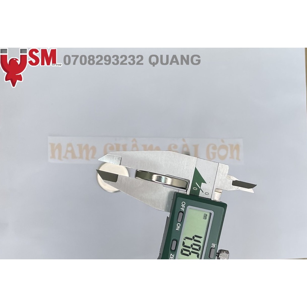 [NCSG] Nam châm đất hiếm 30x5mm đúng lực từ N35 mạ nikel sáng