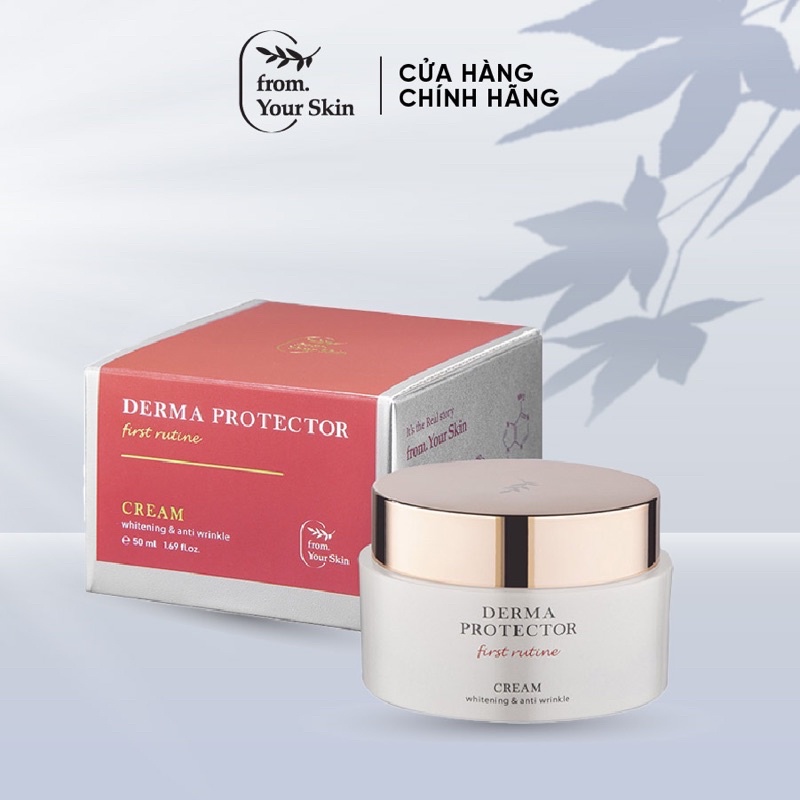 [MUA 1 TẶNG 1] Kem Dưỡng Làm Sáng Da Chống Lão Hóa From Your Skin Derma Protector First Routine Cream 50ml