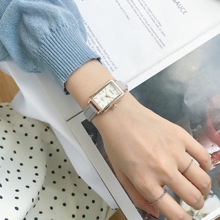 Đồng Hồ Nữ Chính Hãng BARSH Dây Da Cao Cấp Mặt Vuông Thời Trang Đẹp Giá Rẻ