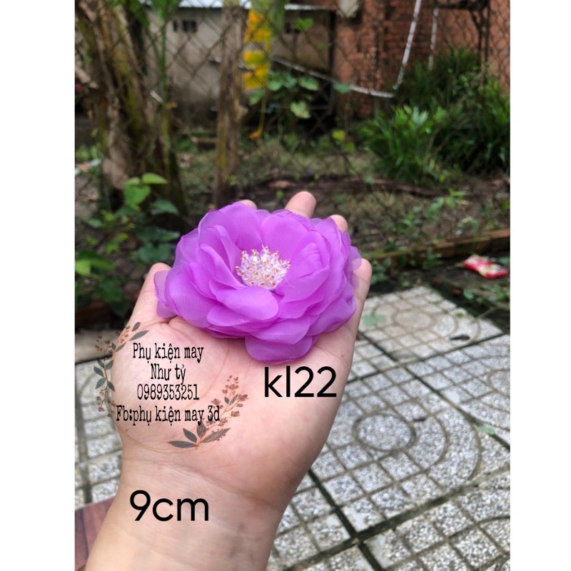 hoa rời mẫu đơn 9cm