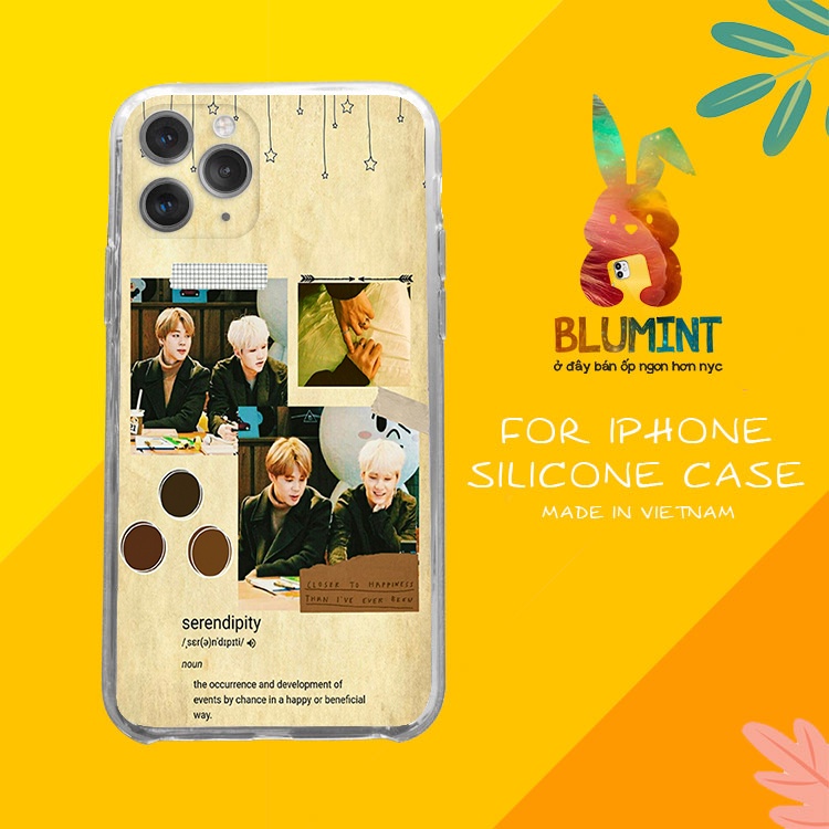 Ốp đt Yoonmin cute cho iPhone 13ProMax iPhone 11 X XsMax Xr iPhone 7 8Plus  BLUYMIN0033