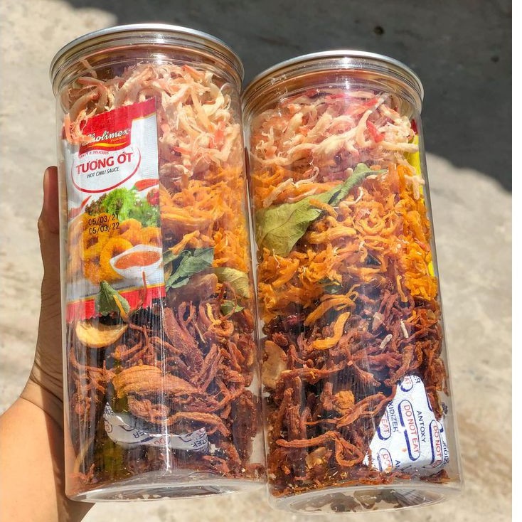 300g KHÔ MIX 3 VỊ: HEO - MỰC - GÀ , ăn vặt an giang