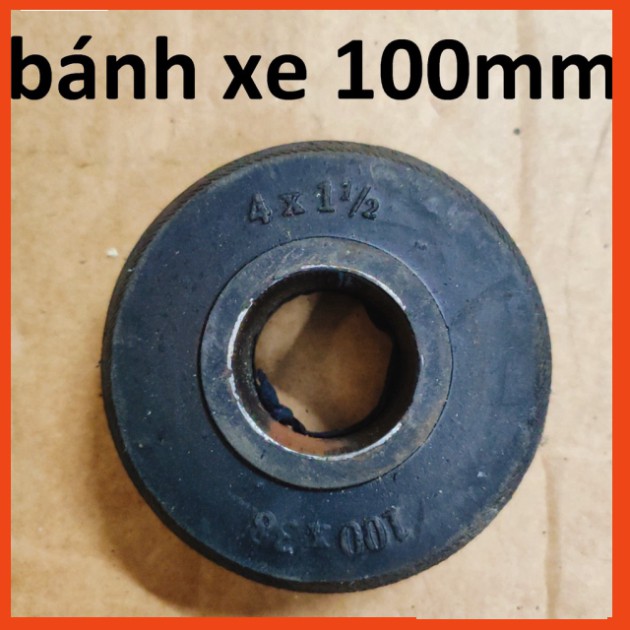 Bánh xe đẩy 100mm, hàng rời (không bao gồm vòng bi/ bạc đạn)