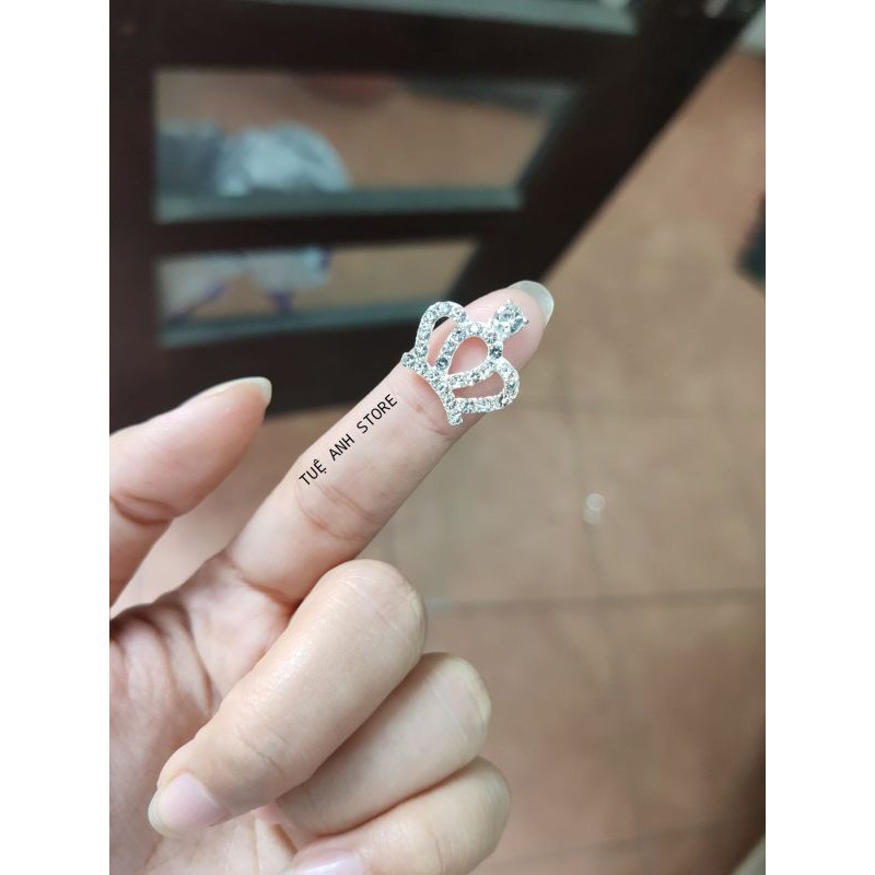 D33 - 10 Center đá vương miện làm phụ kiện handmade
