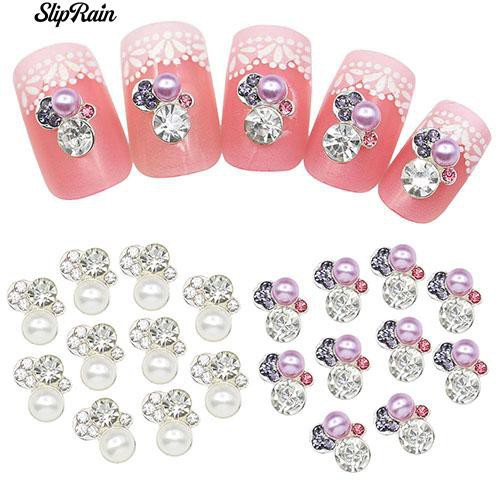 Set 10 Cườm Đính Trang Trí Móng Tay Nghệ Thuật