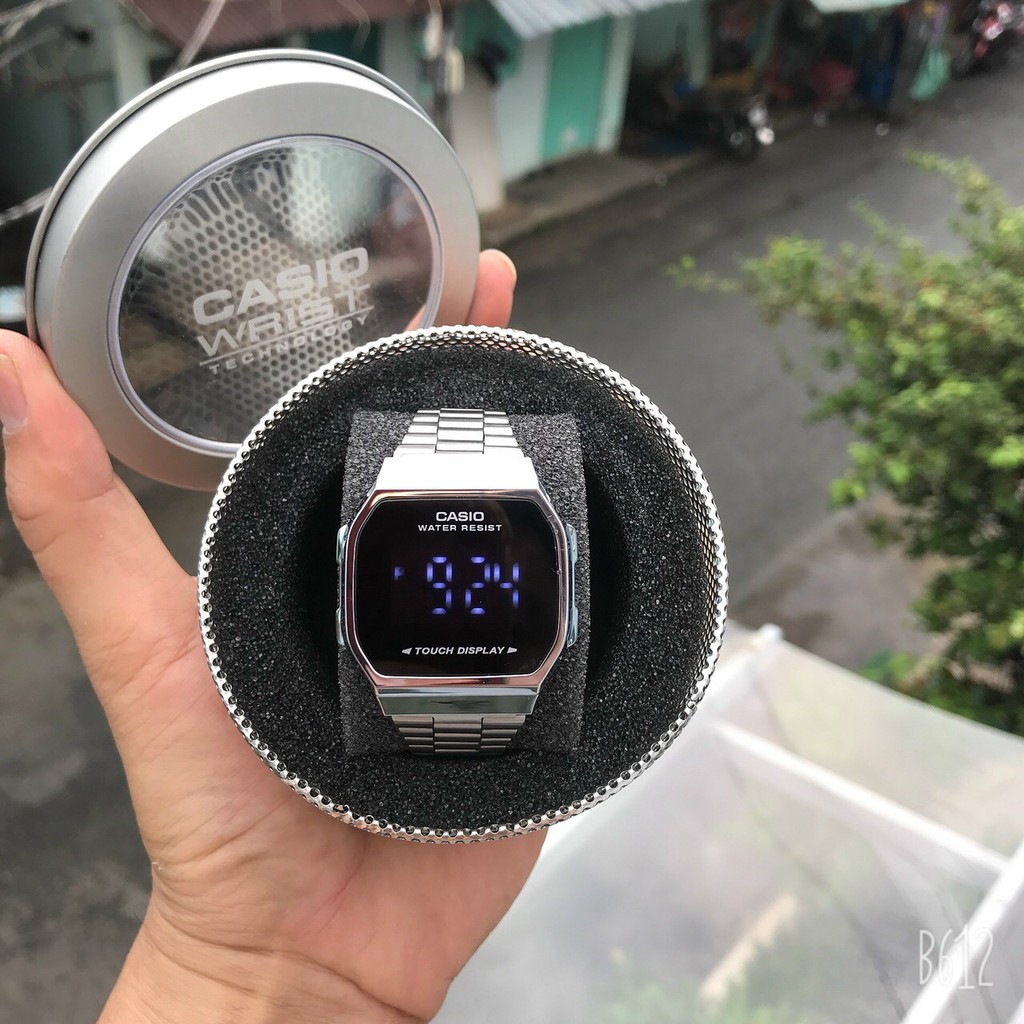 [ảnh thật] Đồng hồ nam nữ điện tử Casio A168 màn hình full led cảm ứng , thời trang-full box thiếc chính hãng