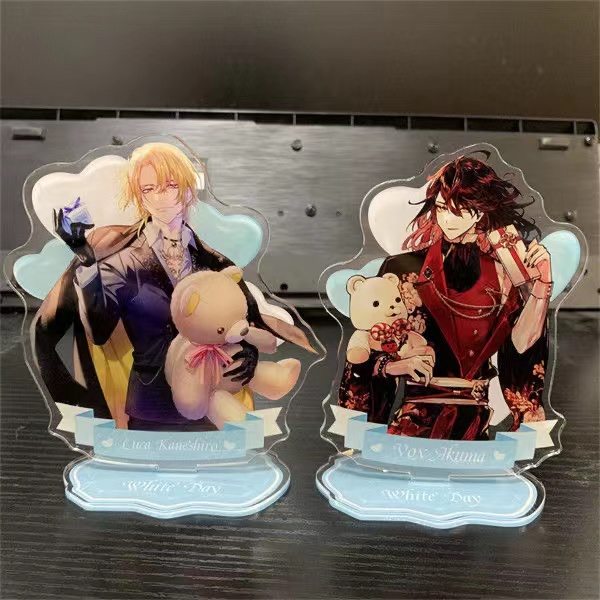 Lixiem Acrylic Đứng Sidewalk Acrylic Đứng Giấy Màu Đồ Trang Trí Thanh Trái Tim Mysta / Luca / Ike / VOX / SHU