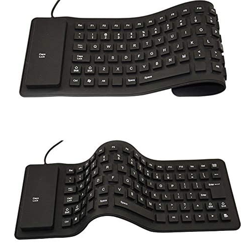 Bàn Phím Silicone Mềm Chống Nước 85 Phím Có Thể Gấp Gọn Tiện Lợi