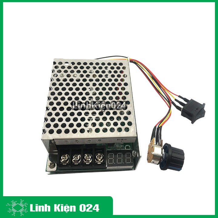 Mạch Điều Khiển Tốc Độ Và Đảo Chiều Motor DC 12-40V 40A 400W Hiển Thị Điện Áp