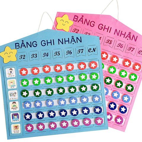 Bảng Ghi Nhận Thành Tích - Bảng Khen Thưởng Vải Dạ Cao Cấp Rèn Tính Kỷ Luật Thói Quen Tốt Cho Bé - Khasa Việt Nam