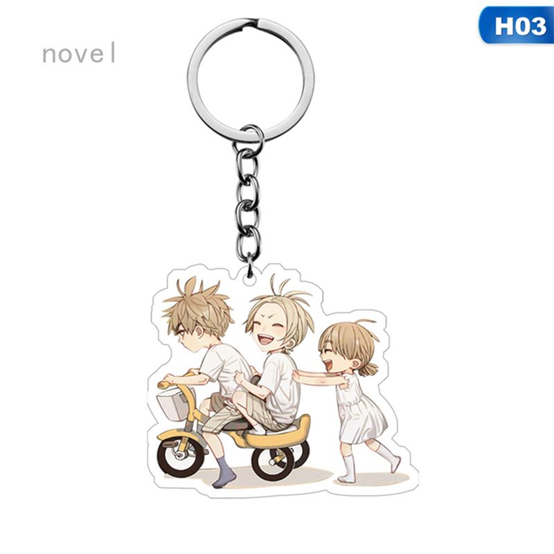 Novel Móc khóa mặt hình nhân vật anime 19 Days Youth đáng yêu tiện lợi