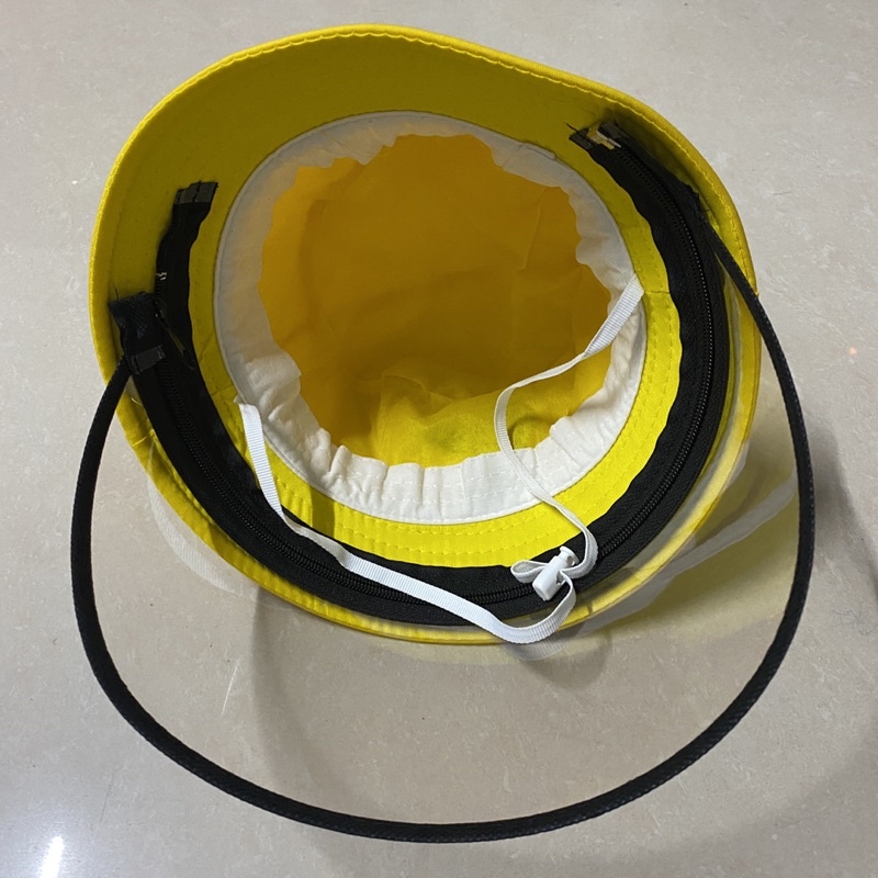 Nón bucket PACMAN cho bé trai bé gái 2-6 tuổi kèm màn cho bảo vệ tháo rời tiện lợi