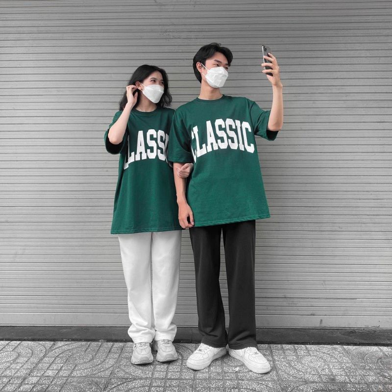 Áo thun tay lỡCó size unisex Classic