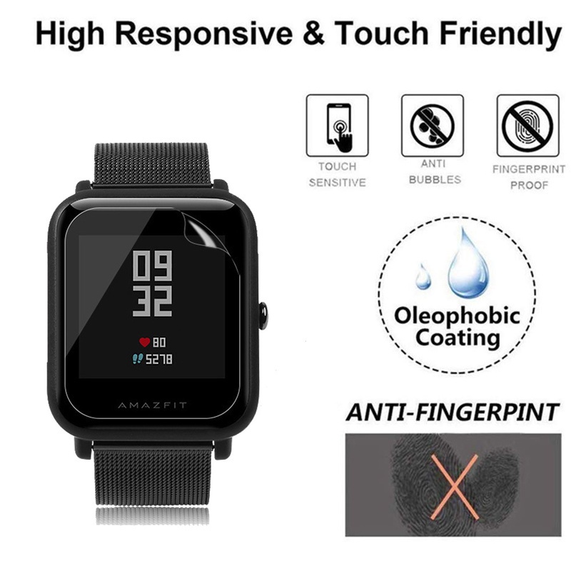 Miếng Dán TPU Chống Trầy Bảo Vệ Màn Hình Cho Amazfit Bip 3 Smart / Amazfit Bip 3 Pro