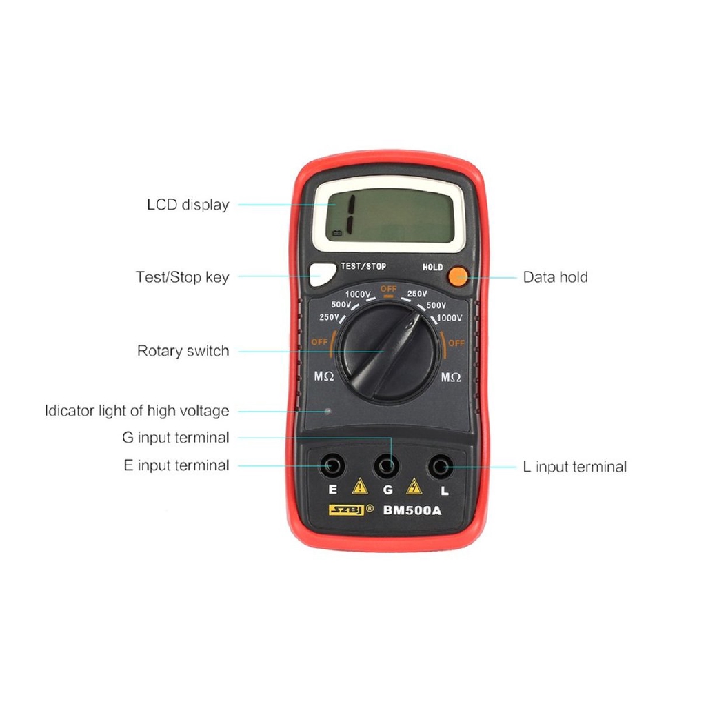 Máy Đo Điện Tử Cách Nhiệt Bm500a 1000v Chuyên Dụng