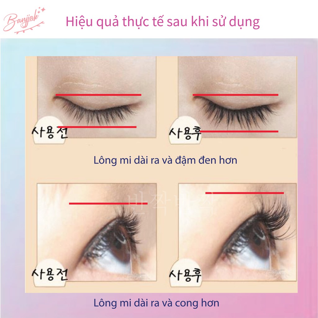DƯỠNG MI BANJJAK 10ML (Dầu thầu dầu, Vitamin E, Hạnh nhân, Lavender) | BigBuy360 - bigbuy360.vn