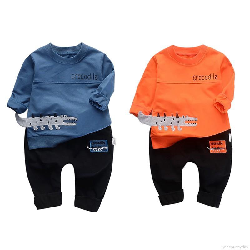 Set quần áo hoạt hình xinh xắn dành cho bé trai