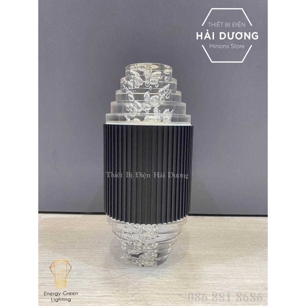 Đèn Led Thủy Tinh Gắn Tường Cao Cấp - Biểu Tượng Cột Cờ Hà Nội- Merlion - 3 Chế Độ Ánh Sáng - Energy Green