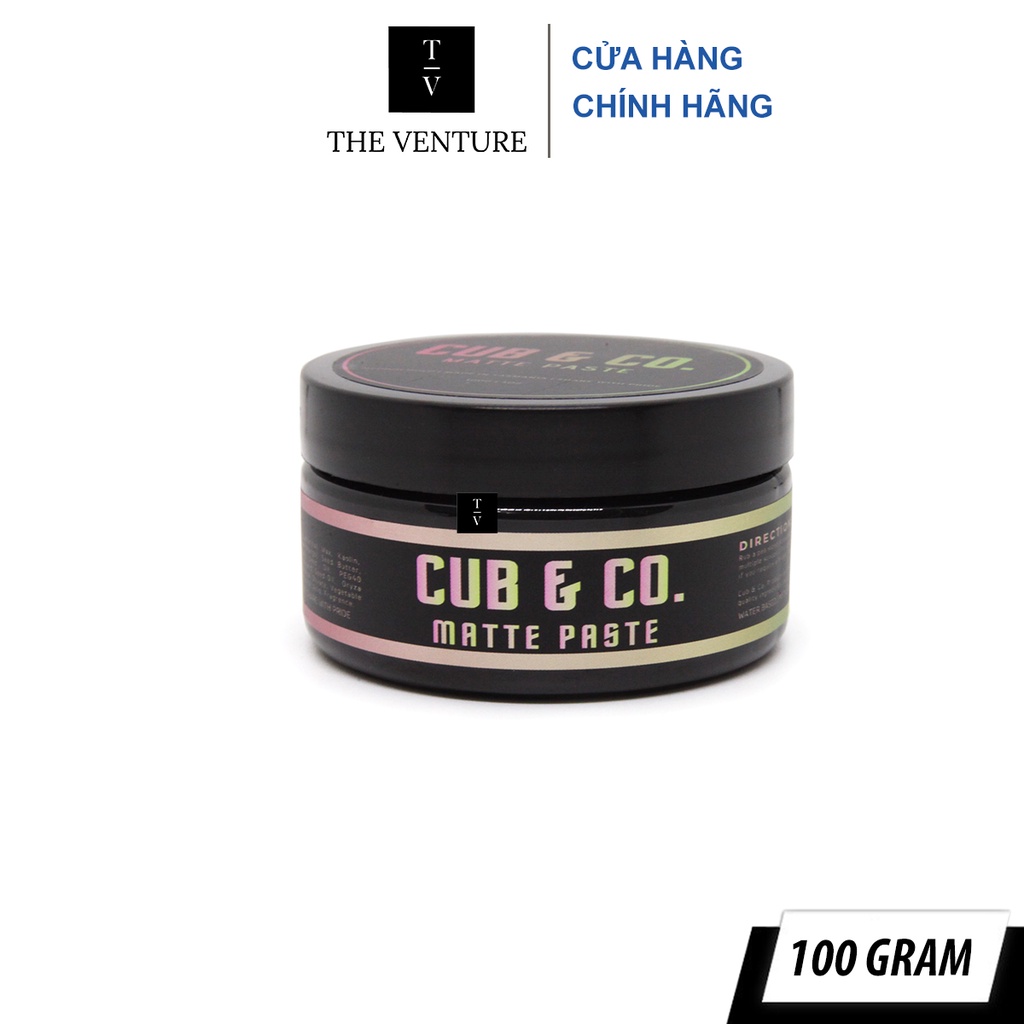 Sáp Vuốt Tóc Nam Cub &amp; Co Matte Paste Chính Hãng - 100 Gram