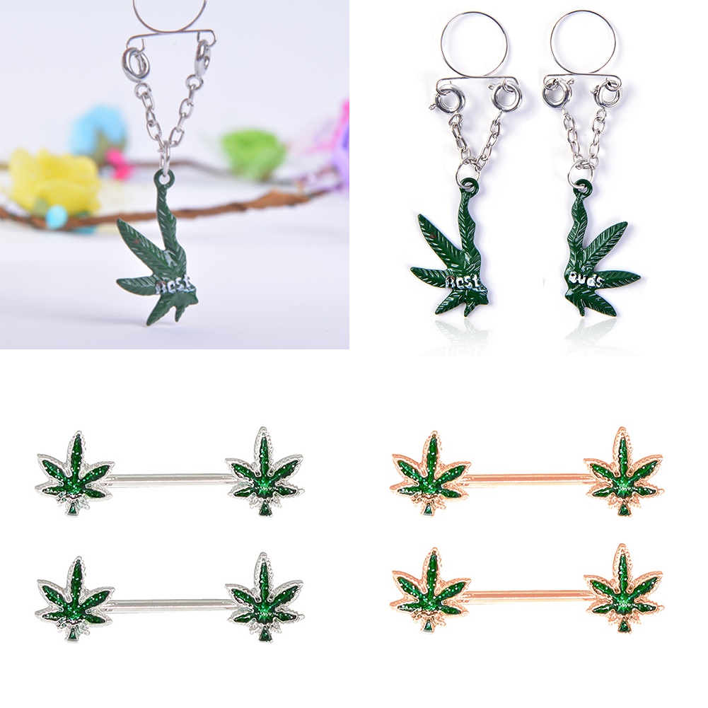 Khuyên Nhũ Hoa Hình Chiếc Lá Gợi Cảm Cho Nữ