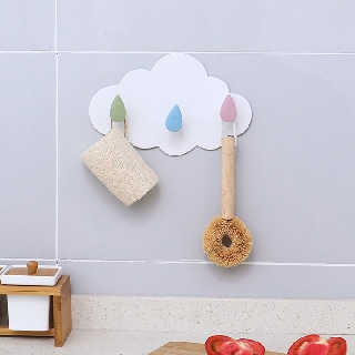 Móc dán tường treo đồ hình đám mây xinh xắn