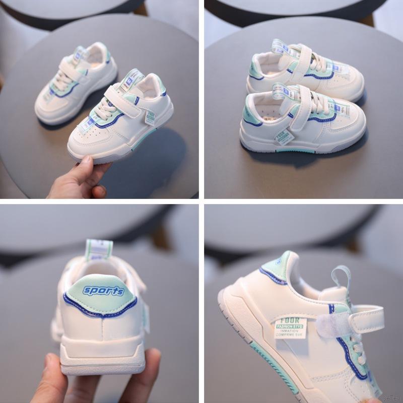 Se7en Fashionable Little White Shoes For Boys And Girls With Soft Soles Non-slip And Breathable Sneakers For 9M-6T