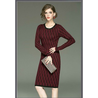 HÀNG NHẬP - ĐẦM LEN BODY FENDI