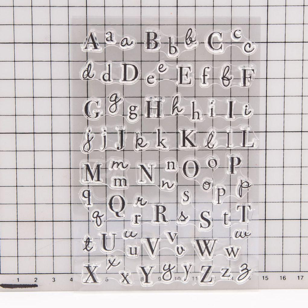 Bộ Con Dấu Silicone Trong Suốt Thiết Kế Đơn Giản Trang Trí Sổ Tay