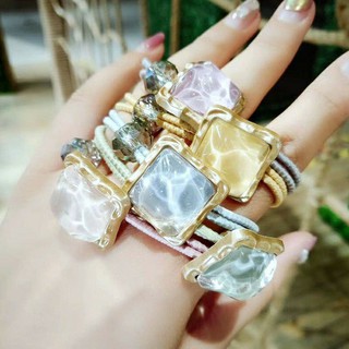 Dây cột buộc tóc đá pha lê đính hạt nhân tạo