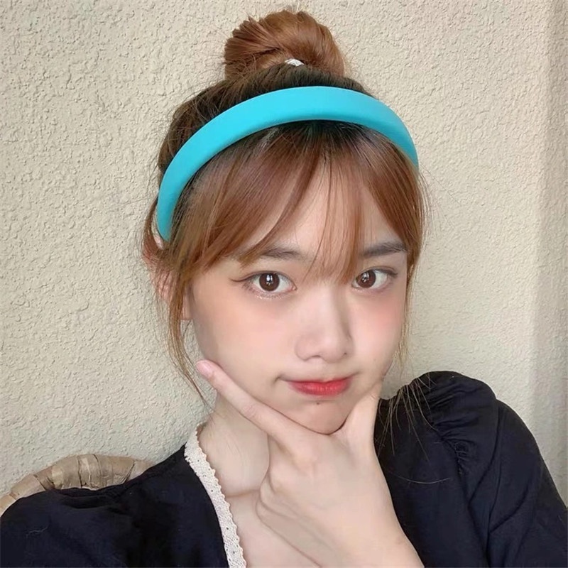 Băng Đô Xốp Màu Sắc Ngọt Ngào Phong Cách Dễ Thương Cho Nữ